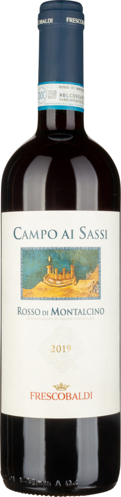 Wein aus Italien Campo ai Sassi Rosso di Montalcino 2022 Glasflasche