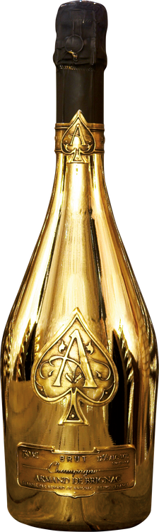 Ace of Spades Brut Gold Velvet Bag